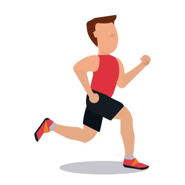 Tasarım çalışan. Fitness kavramı. Beyaz arka plan