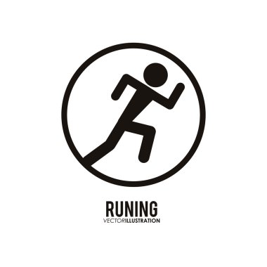 Tasarım çalışan. Fitness kavramı. Beyaz arka plan