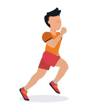 Tasarım çalışan. Fitness kavramı. Beyaz arka plan