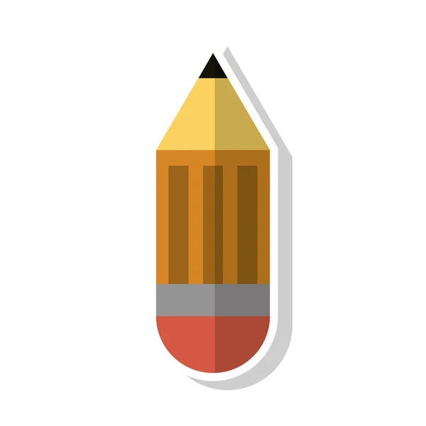연필 개체와 학교 도구 설계 — 스톡 벡터