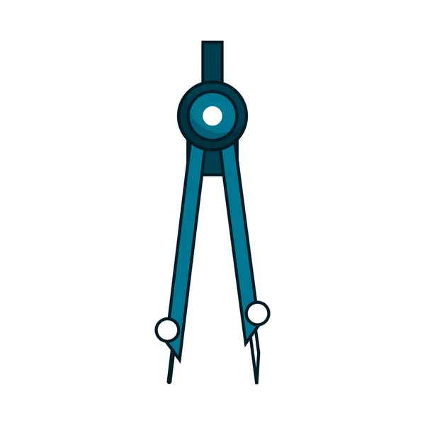 Design av kompass objekt och skol verktyg — Stock vektor