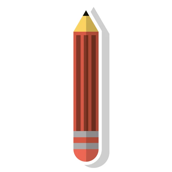 Bleistift-Objekt und Schulwerkzeug-Design — Stockvektor
