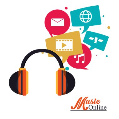Headphone and music online design