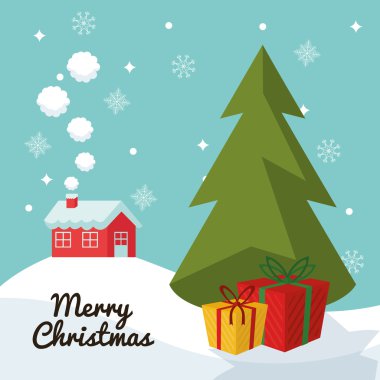 Çam ağacı Noel sezon tasarım