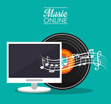 Bilgisayar ve müzik online tasarım