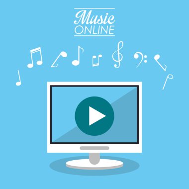 Bilgisayar ve müzik online tasarım