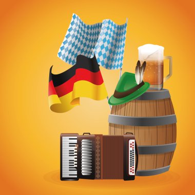 Almanya tasarım Oktoberfest kutlama