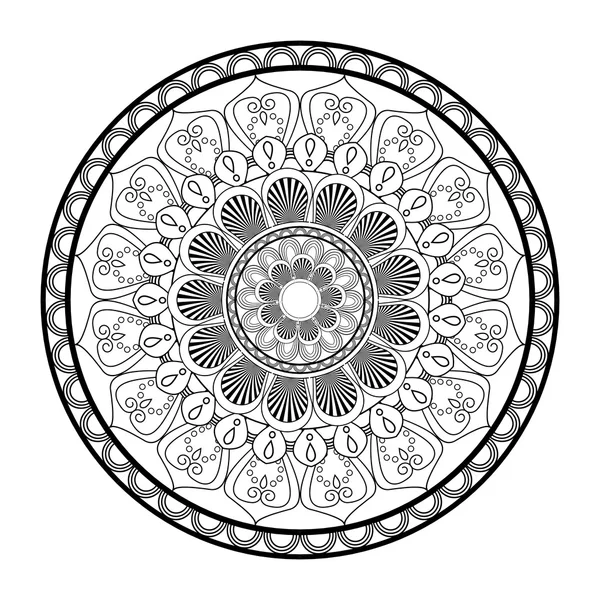 Mandale de concepto bohemio y ornamento — Vector de stock