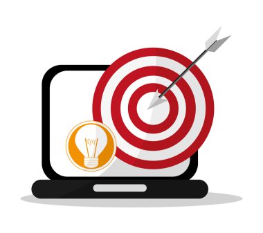 Dizüstü bilgisayar ve dijital pazarlama tasarım