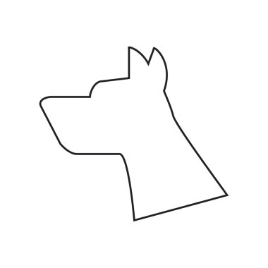 Evde beslenen hayvan izole köpek tasarım