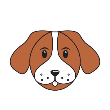 Evde beslenen hayvan izole köpek tasarım