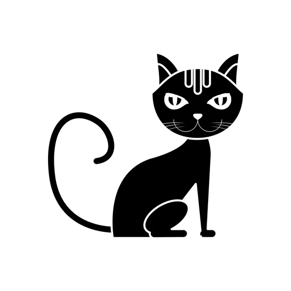 Design de animal de estimação de gato isolado — Vetor de Stock