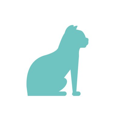 Evde beslenen hayvan izole kedi tasarım