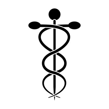 İzole caduceus ve tıbbi bakım tasarım