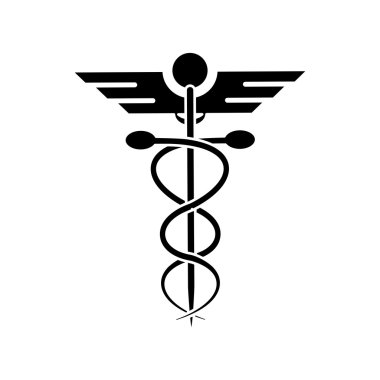 İzole caduceus ve tıbbi bakım tasarım