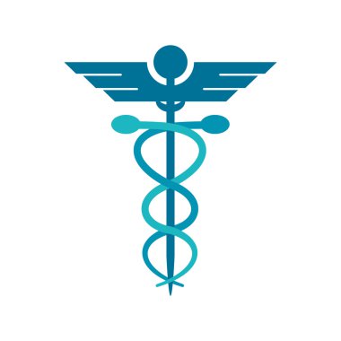 İzole caduceus ve tıbbi bakım tasarım