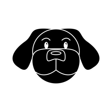 Evde beslenen hayvan izole köpek tasarım