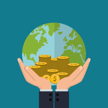 Ekonomi ve para ilgili simgeler resim