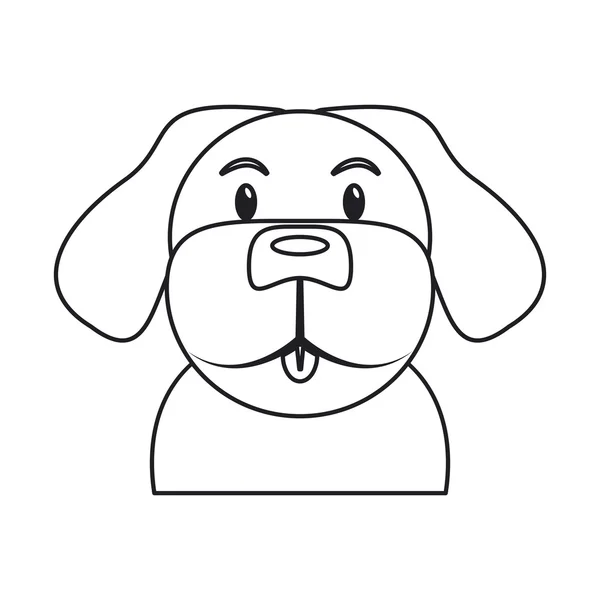 Design de animal de estimação cão isolado —  Vetores de Stock