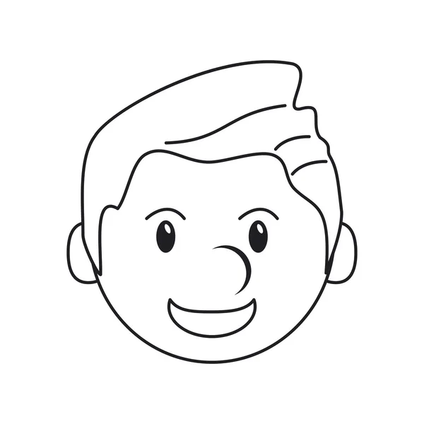Izolovaný muž kreslený design — Stockový vektor