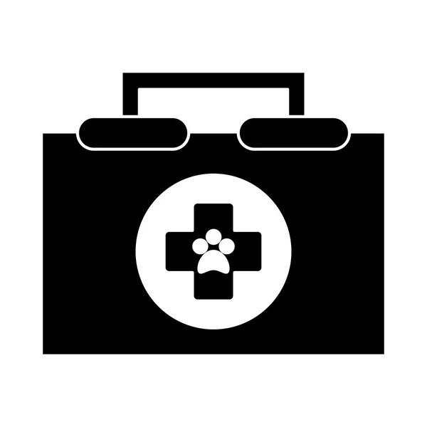 Kit médico aislado y diseño veterinario — Vector de stock