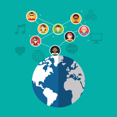 Socia kitle iletişim araçları ilgili simgeler imge