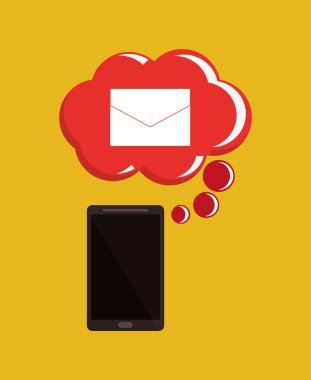 Mobil ileti ilgili simgeler resim