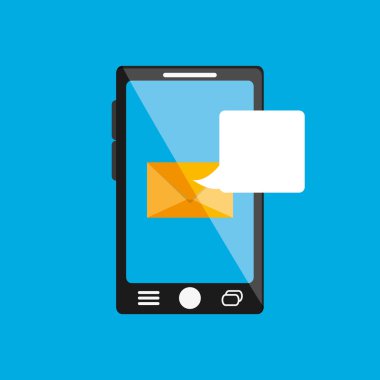 Dijital ileti ilgili simgeler resim