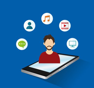 Socia kitle iletişim araçları ilgili simgeler imge