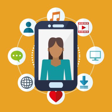 Socia kitle iletişim araçları ilgili simgeler imge