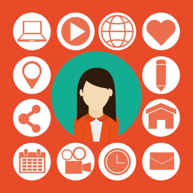 Socia kitle iletişim araçları ilgili simgeler imge