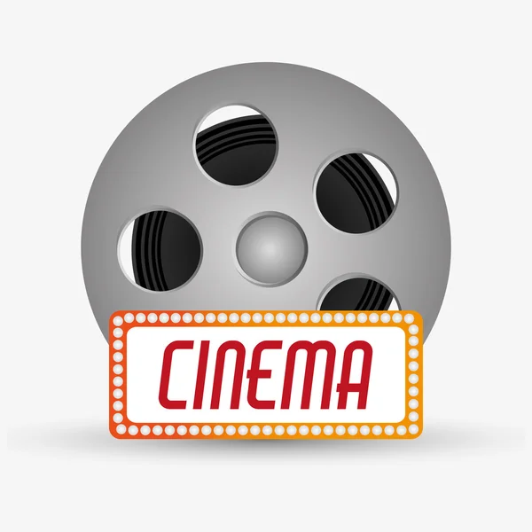 Bobine de film cinéma et design de film — Image vectorielle