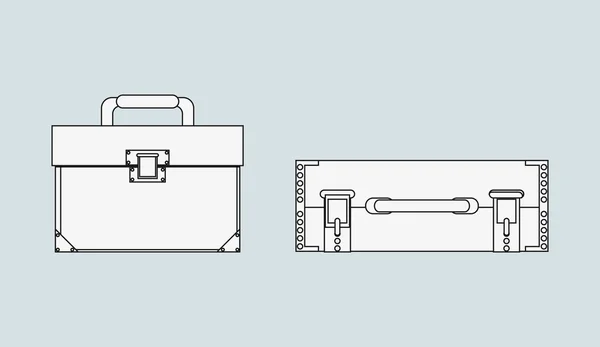 Bagage koffers afbeelding — Stockvector