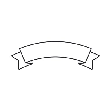 İzole dekoratif şerit tasarımı