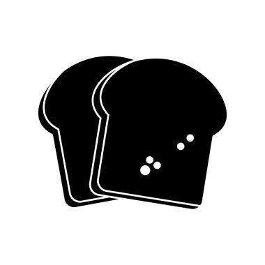 İzole ekmek yiyecek tasarım