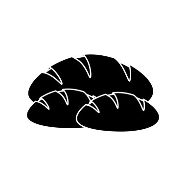 İzole ekmek yiyecek tasarım