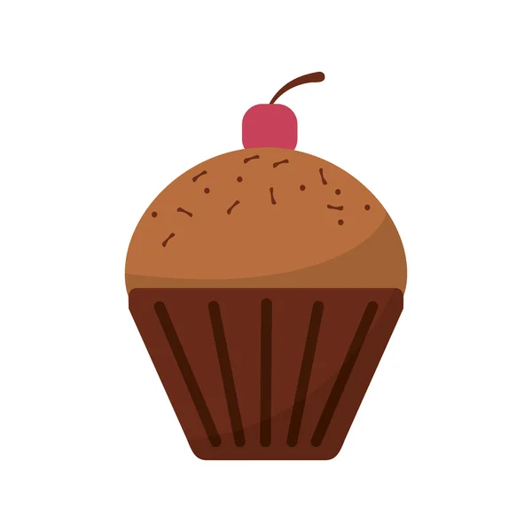 Design de alimentos muffin isolado — Vetor de Stock