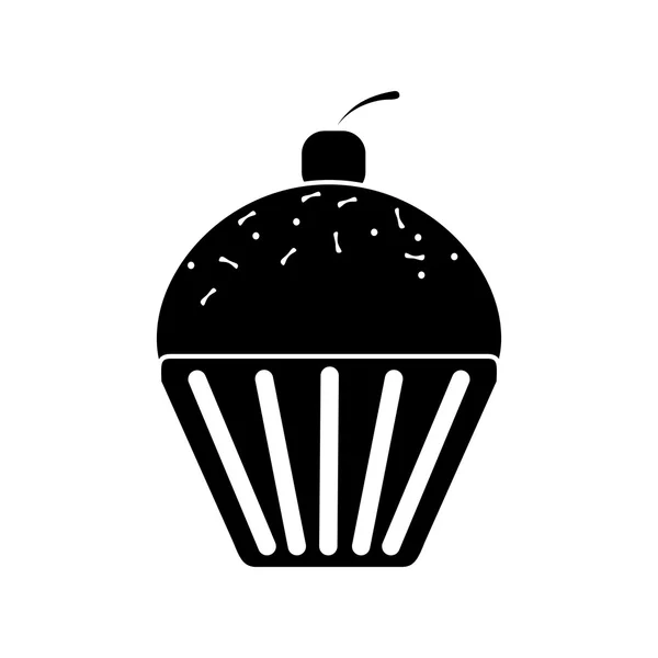 Muffin isolé design alimentaire — Image vectorielle