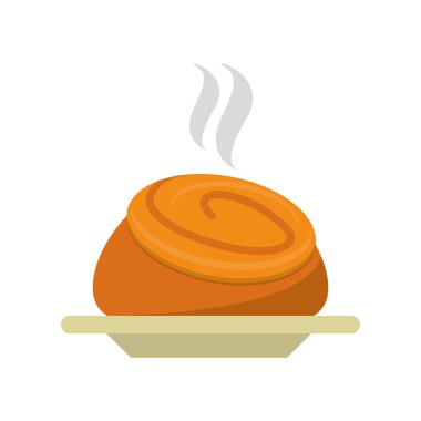 İzole ekmek yiyecek tasarım