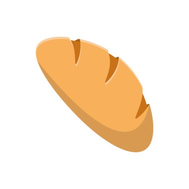 İzole ekmek yiyecek tasarım