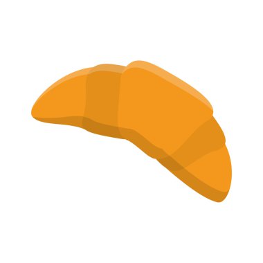 İzole kruvasan yemek tasarım