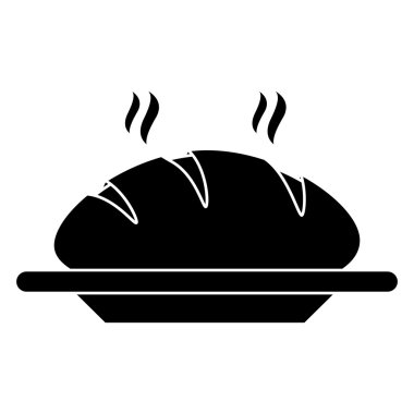 İzole ekmek yiyecek tasarım