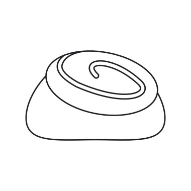 İzole ekmek yiyecek tasarım