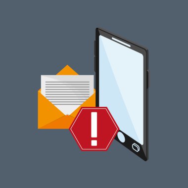 Dijital ileti ilgili simgeler resim