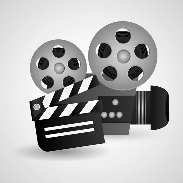 Βιντεοκάμερα σχεδίασης Κινηματογράφου και ταινιών — Διανυσματικό Αρχείο