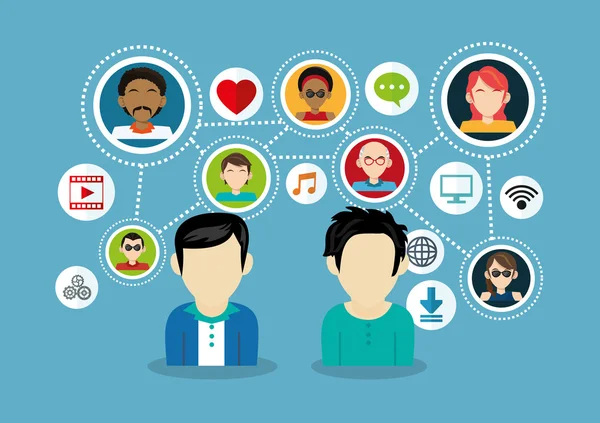 Socia kitle iletişim araçları ilgili simgeler imge