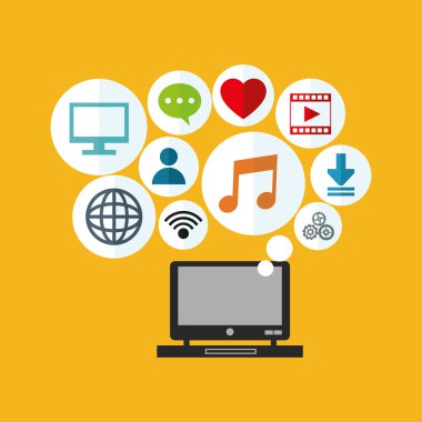 Socia kitle iletişim araçları ilgili simgeler imge