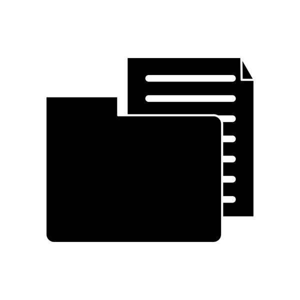 Conception isolée de documents et de fichiers — Image vectorielle