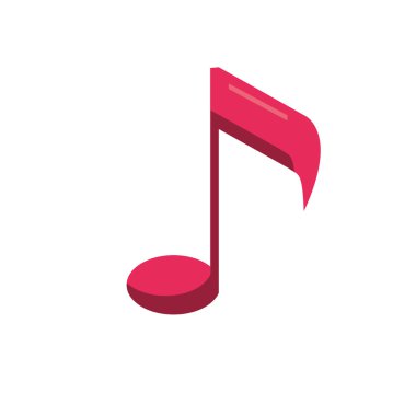 İzole müzik Not Tasarım
