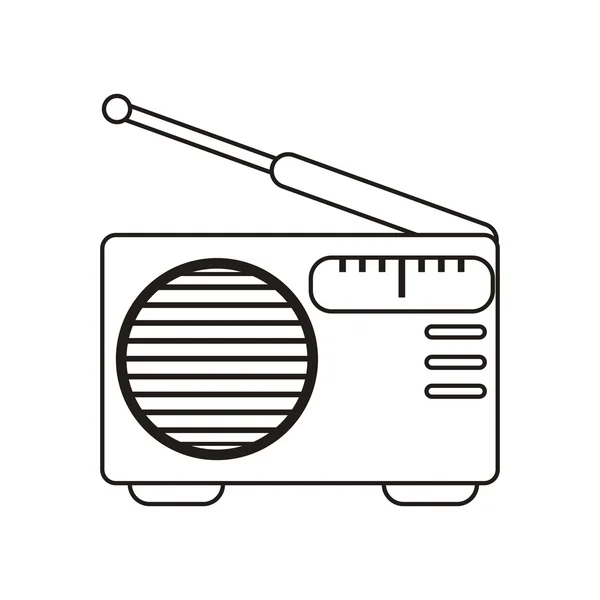 Diseño de dispositivo de radio aislado — Archivo Imágenes Vectoriales